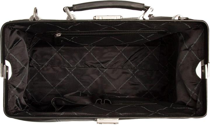 Produktbild The Vegan Cow Chesterfield Brand Leren Weekendtas Zwart Texel (22.90 l)