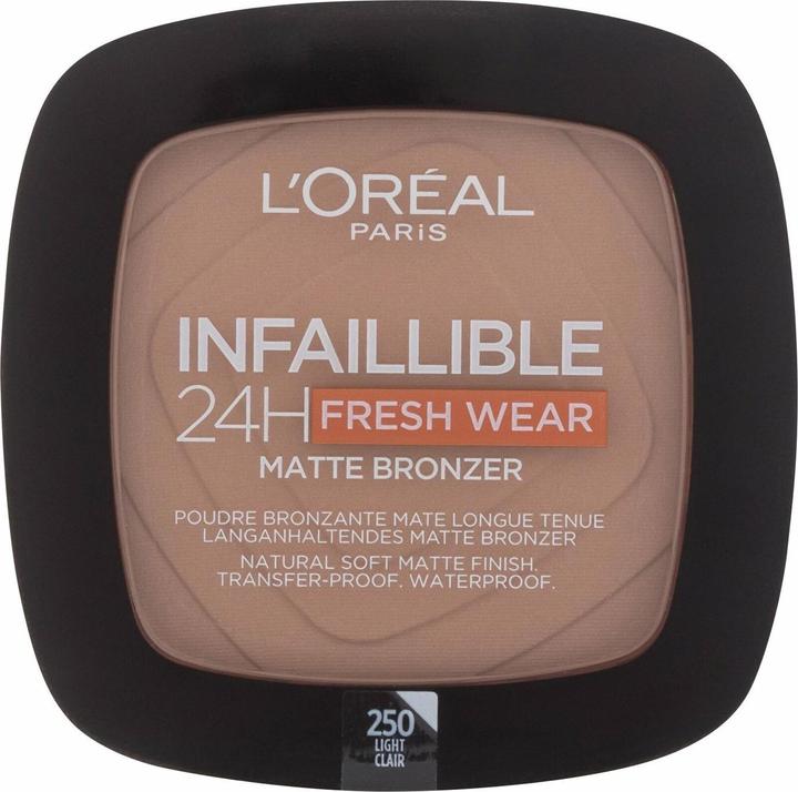 Actual product image L'Oréal Paris Infaillible 24H Fresh Wear Matte Bronzer (250 Light, Bronzer, 9 g)