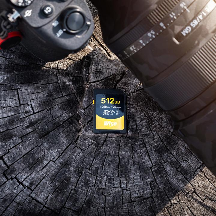 Actual product image Wise 512GB SDXC UHS II V90 Memory Card (512 GB, SDXC, U3, UHS-II)