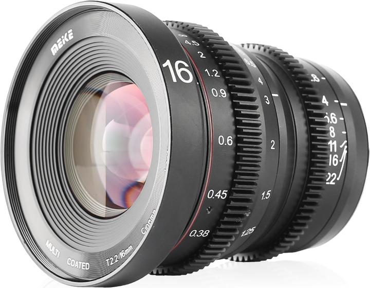 Image du produit Meike Lentille cinématographique 16 mm T2.2-22 MFT (Micro Four Thirds, Micro Four Thirds)