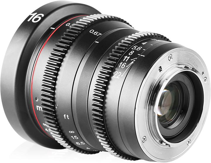 Image du produit Meike Lentille cinématographique 16 mm T2.2-22 MFT (Micro Four Thirds, Micro Four Thirds)