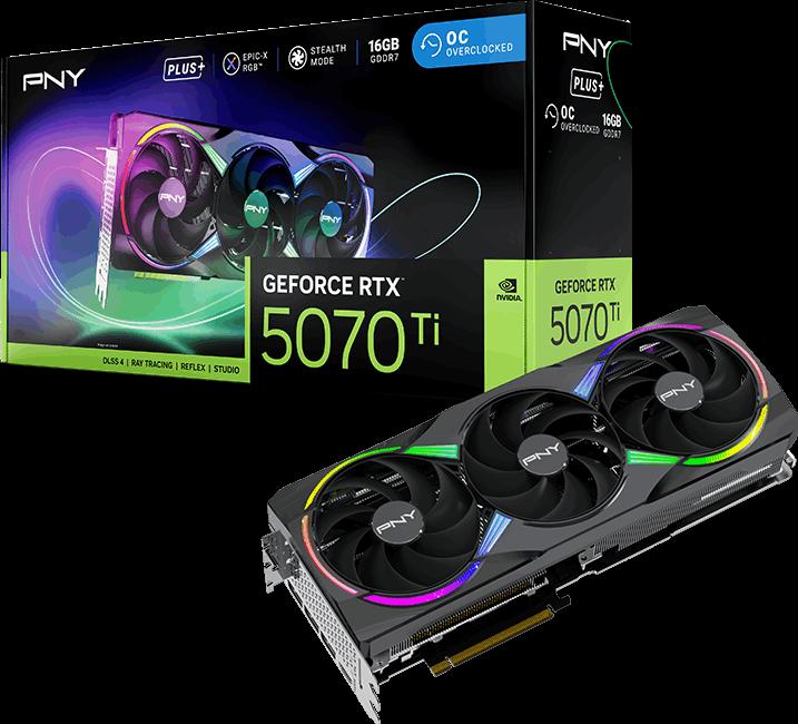 Image du produit PNY GeForce RTX 5070 Ti EPIC-X RGB (16 Go)