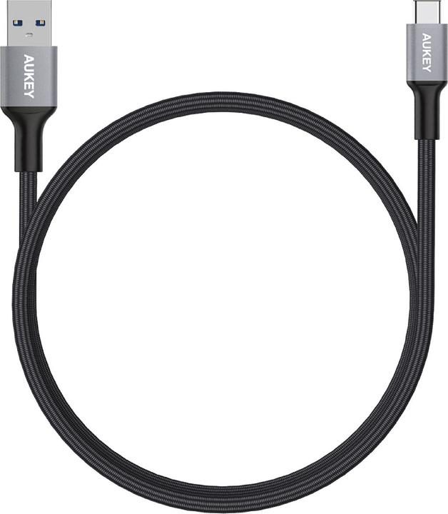 Actual product image Aukey USB A - USB Type-C Nylon (1 m, USB 3.0)