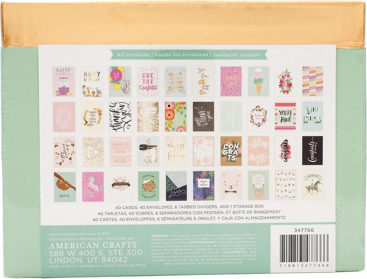 Immagine prodotto American Crafts Impostare tutte le occasioni (40 pz.)