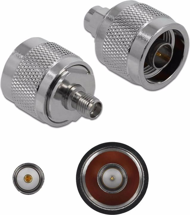 Delock Adaptateur d'antenne type N - SMA, mâle-femelle, 10Ghz (Câble d'antenne)