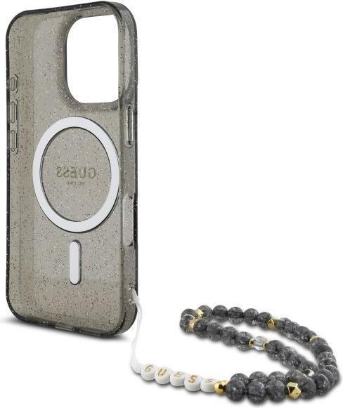 Immagine prodotto Guess GUHMP16XHGCRELSK iPhone 16 Pro Max 6,9" czarny/czarny hardcase IML Glitter Con Cinturino Perla M