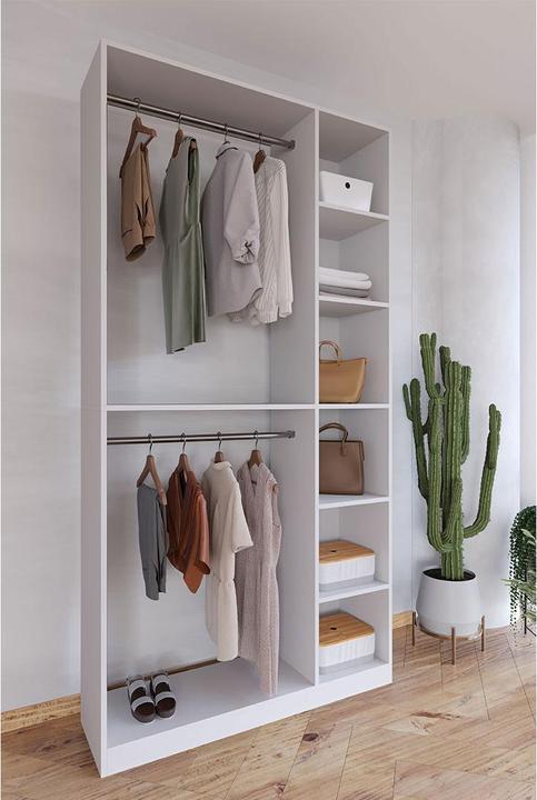 Produktbild VCM Holz begehbarer Kleiderschrank PalosaXL (110 x 35 x 211 cm)