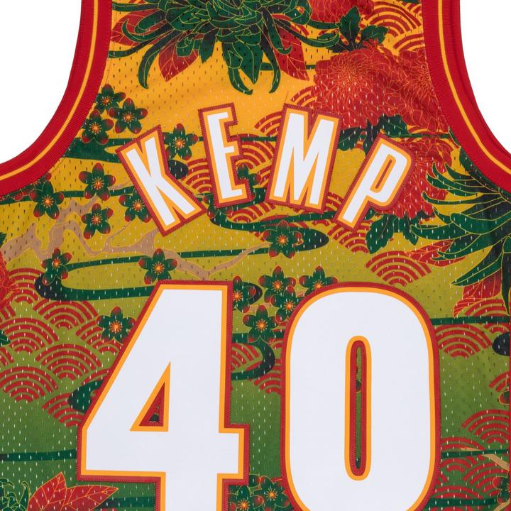 Actual product image Mitchell & Ness Swingman Mesh Jersey Seattle SuperSonics ASIAN Kemp - M (M)