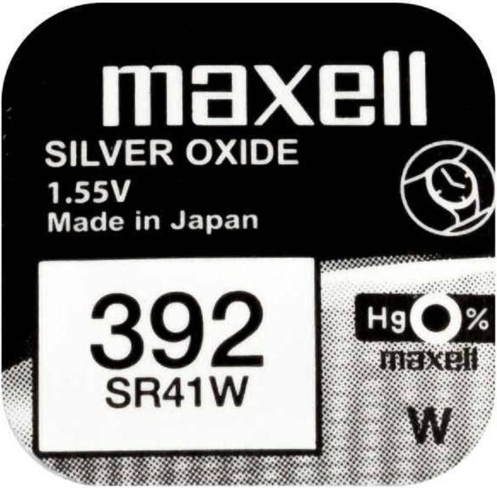 Actual product image Maxell Silver Oxide SR41W (10 pcs., LR41, 39 mAh)