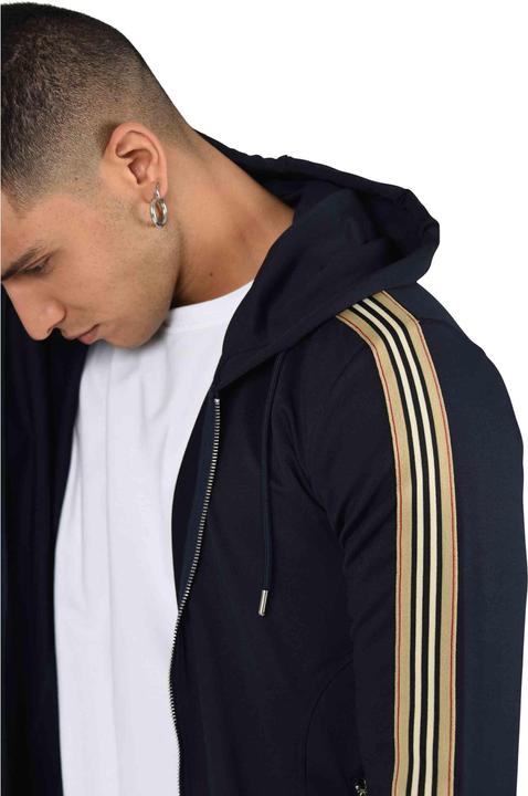 Immagine prodotto Project X Paris Felpa con cappuccio con zip e strisce equestri (XL)