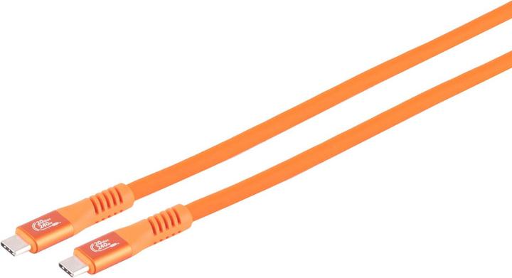 Produktbild S-Impuls 3er-Set Daten- & Schnellladekabel USB-C auf USB-C, orange, 0,5 m (0.50 m, USB 3.2 Gen 2x2)