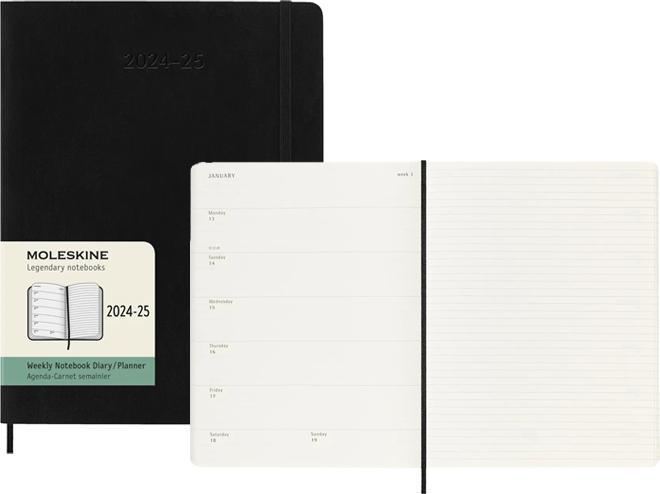 Actual product image Moleskine Weekly calendar (19 x 25 cm, English)