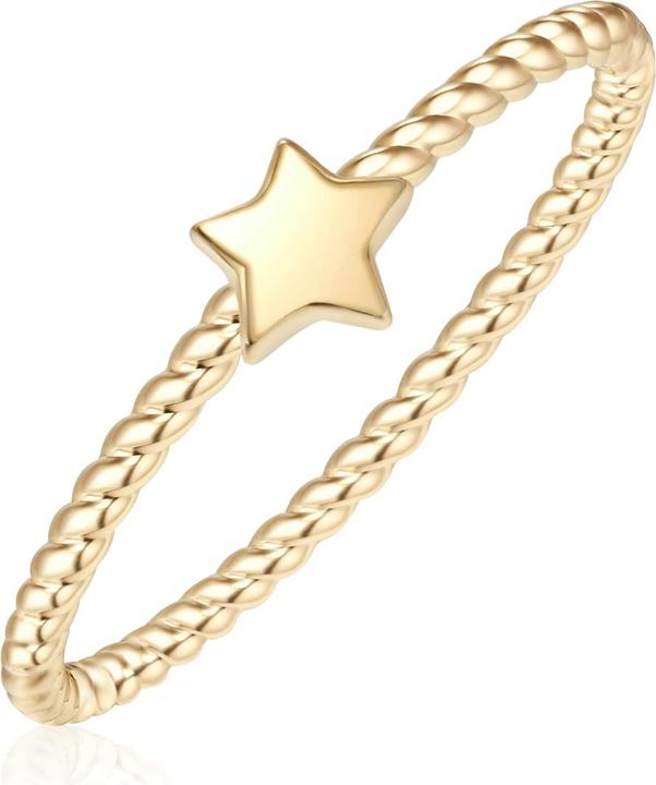 Produktbild Glanzstücke München Damen Stern Sterling Silber gelbgold - 10038 (50, 925 Silber)
