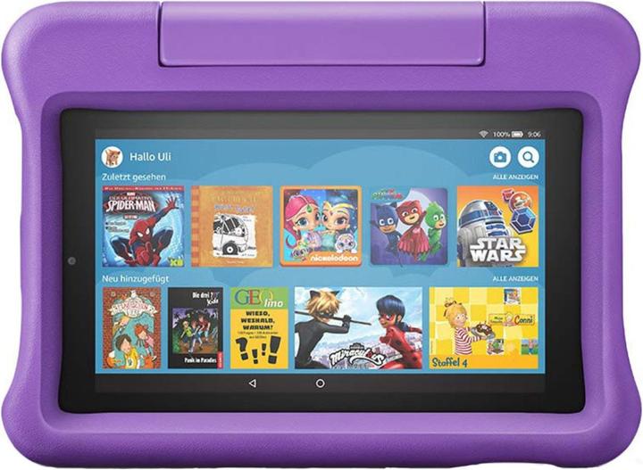 Actual product image Amazon Fire 7 Kids Edition - 17.8 cm (7 inch) - 1024 x 600 pixel - 16 GB - 1 GB - 1.3 G (7", 16 GB, Violet)