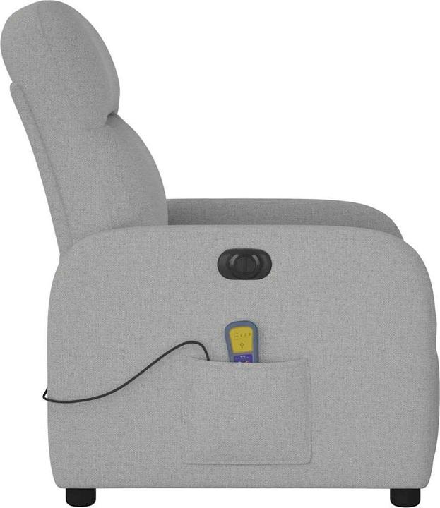 Actual product image VidaXL Massage chair electric cloud grey fabric