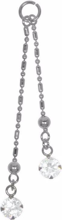 Produktbild Bijouteria Bauchpiercing-Anhänger (Kristall, Silber 925)