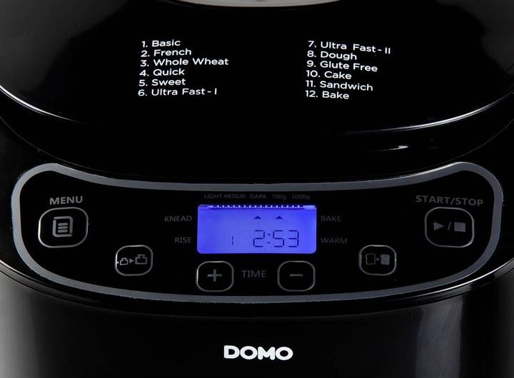 Actual product image Domo Bread Baker B3973 Black