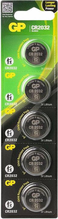 Productafbeelding GP Batteries Cr2032 (5 Pcs., CR2032, 220 mAh)
