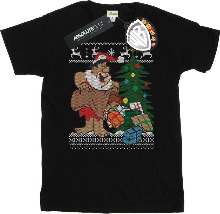 The Flintstones Christmas Fair Isle TShirt (L)