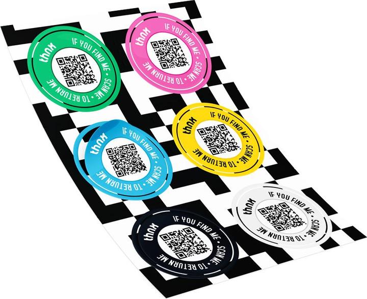 Actual product image Thnx sticker sheet (Android, iOS)