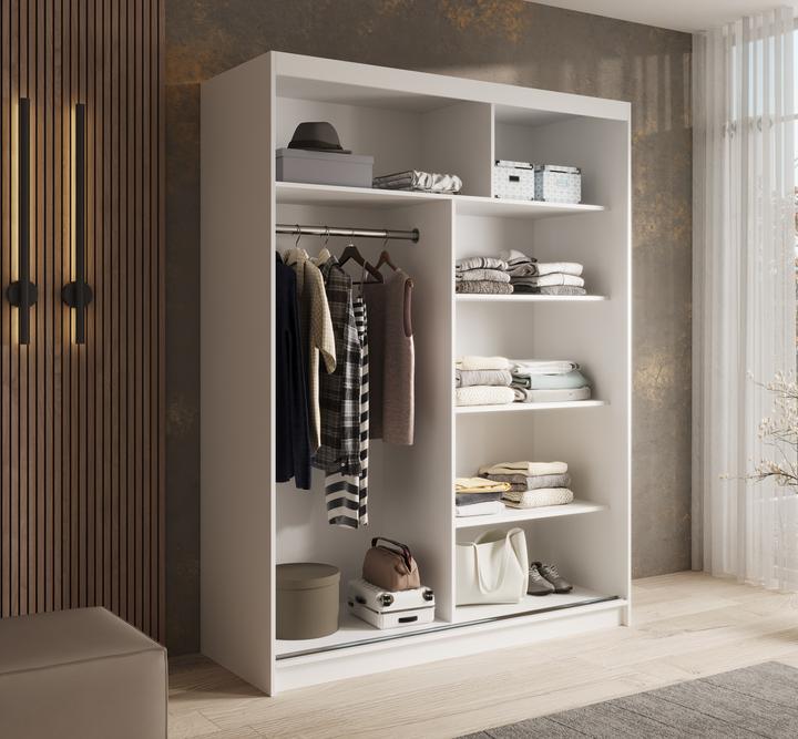Actual product image ADRK Furniture Cardi Schwebetürenschrank 150