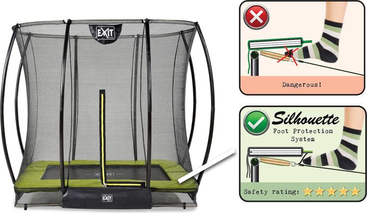 Actual product image Exit Silhouette Ground Rect with safety net (193 cm)