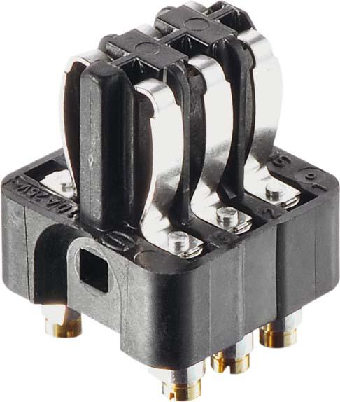 Actual product image Harting 09 70 006 2813 Fjederindsats Han® Staf 6 Skruer 1 stk