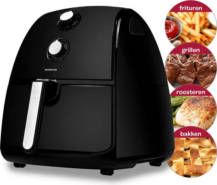 Image du produit Inventum GF400HL - Friteuse Hetelucht - Inhoud 4 liter - Zwart