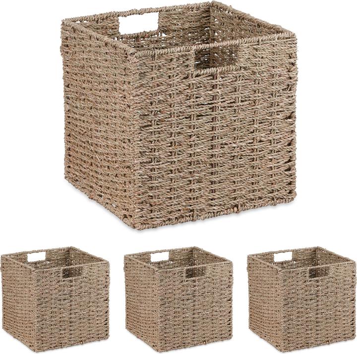 Relaxdays Storage box set (1 x, 30 x 30 x 30 cm)