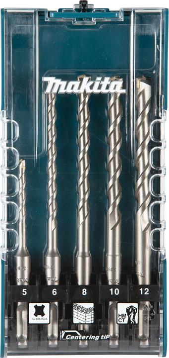 Produktbild Makita SDS+ Steinbohrer-Set 5-tlg. (5, 6, 8, 8 und 10 und 12 mm)