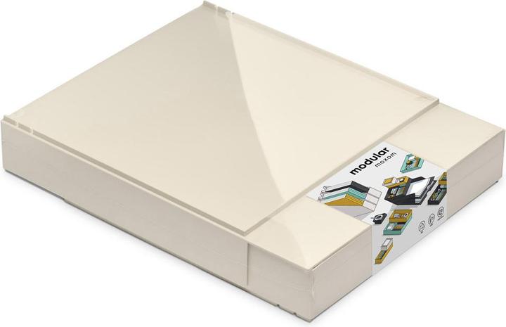 Image du produit Moxom Kit de tiroirs de bureau Bac à courrier modulaire, 320x260x60mm, 2 pièces, blanc