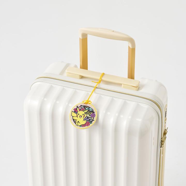 Actual product image Pokémon Round Luggage Tag Pikachu B (Locks & Trailers)