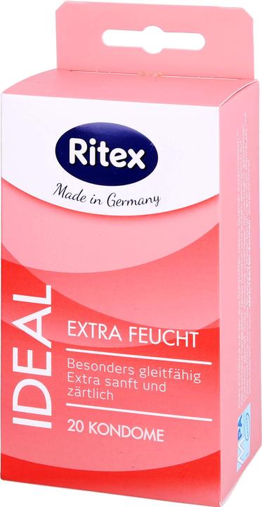 Produktbild Ritex Ideal» Extra Feucht, 20 extra feuchte Kondome mit 50% mehr Gleitmittel (20 Stk.)