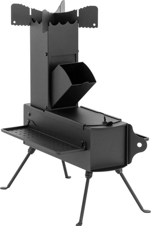 Produktbild Uniprodo Raketenofen Rocket Stove zusammenklappbar Outdoor Holzofen Campingofen Stahl