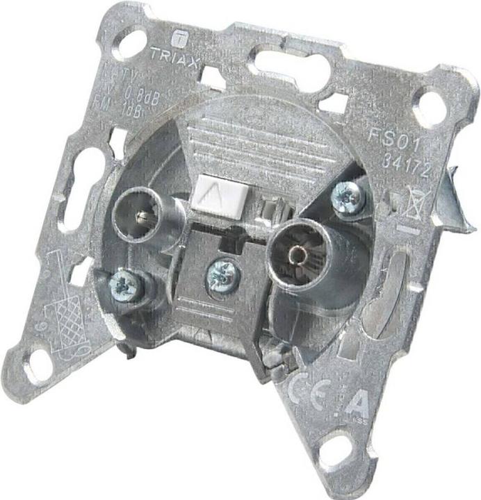 Actual product image Triax Antenna socket FM, TV FS 01 flush-mounted end box (0.50 dB, Plug socket)