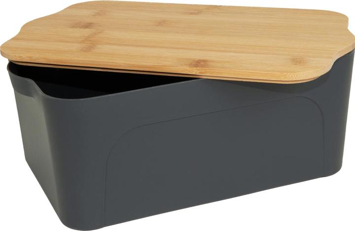Produktbild Swiss Natura Aufbewahrungsbox mit Deckel, Metall und Bambus, 28 x 18 x 10,5 cm