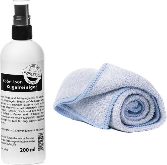 Produktbild Robertson Billardkugel-Reiniger 200 ml Druckzerstäuber mit Mikrofasertuch