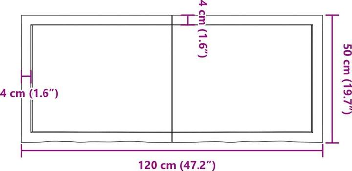 Produktbild VidaXL Gianna (120 x 50 x 4 cm)