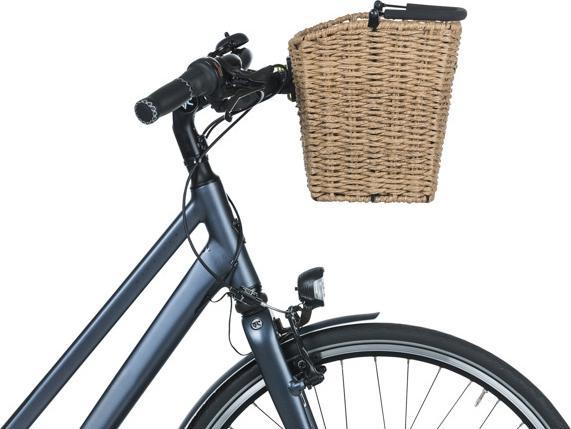 Actual product image Basil Bre VR basket including BasEasy/Klickfix adapter plate Rattan look (18 l)