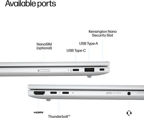 Produktbild HP EliteBook 8 G1i 16 inch Notebook Next Gen AI PC (16", Intel Core Ultra 5 228V, 32 GB, 512 GB, DE)