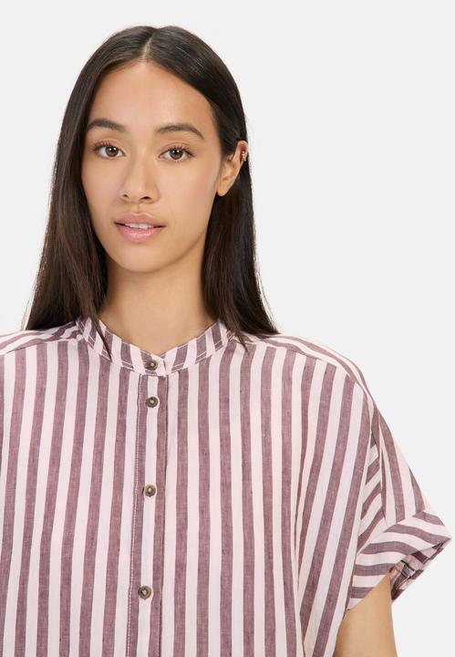 Immagine prodotto Camel Active Gestreifte Bluse aus Leinen-Lyocell-Mix (XS)