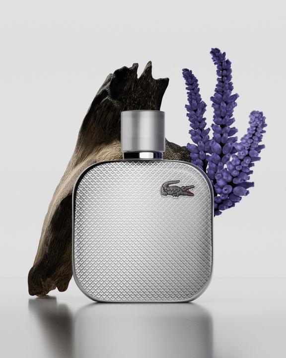 Actual product image Lacoste L.12.12 Silver Grey Eau De Parfum Spray 50ml (Eau de parfum, 50 ml)