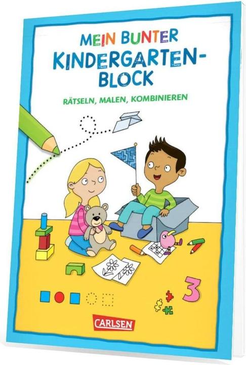 Produktbild Mein bunter Kindergarten-Block: Rätseln, malen, kombinieren (Deutsch, Carmen Eisendle, Hanna Sörensen, 2023)