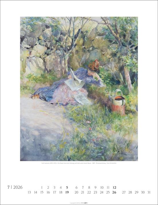 Produktbild Carl Larsson Kalender 2026 (30 x 39 cm, Deutsch)