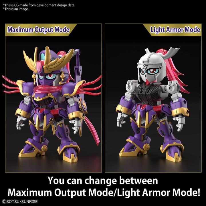 Actual product image Bandai GUNDAM - SD Gundam Cross Silhouette F-Kunoichi Kai - Model Kit