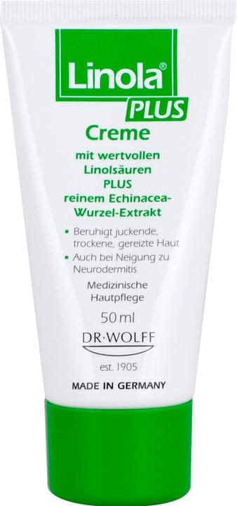 Dr. Wolff Linola plus Creme beruhigt juckende, trockene und gereizte Haut, 50 ml Creme (50 ml, 24h Creme)