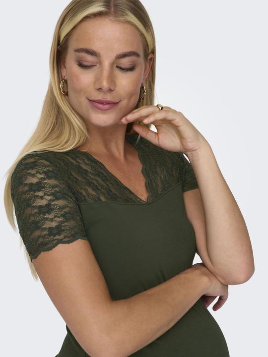 Image du produit Only Maternity Robe curvy à col en V et manches courtes (XXL)