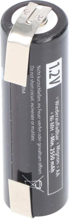AccuCell 2550mAh Akku passend für PHILIPS Rasierer Akku 5810XL, 5811XL, 5814XL, 5818XL, HP2750, HQ6675 (1 Stk., 2550 mAh)