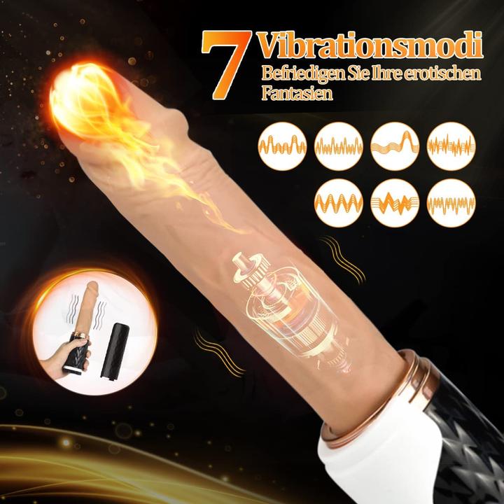 Produktbild Cacuola Realistische Dildo Vibrator mit Stossfunktion