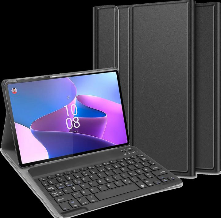 Actual product image Cazy Keyboard Cover Compatible with Lenovo Tab P11 Pro Gen 2 - Protective Case with Magnetic Detachable (DE, Lenovo Tab P11 Pro Gen 2)
